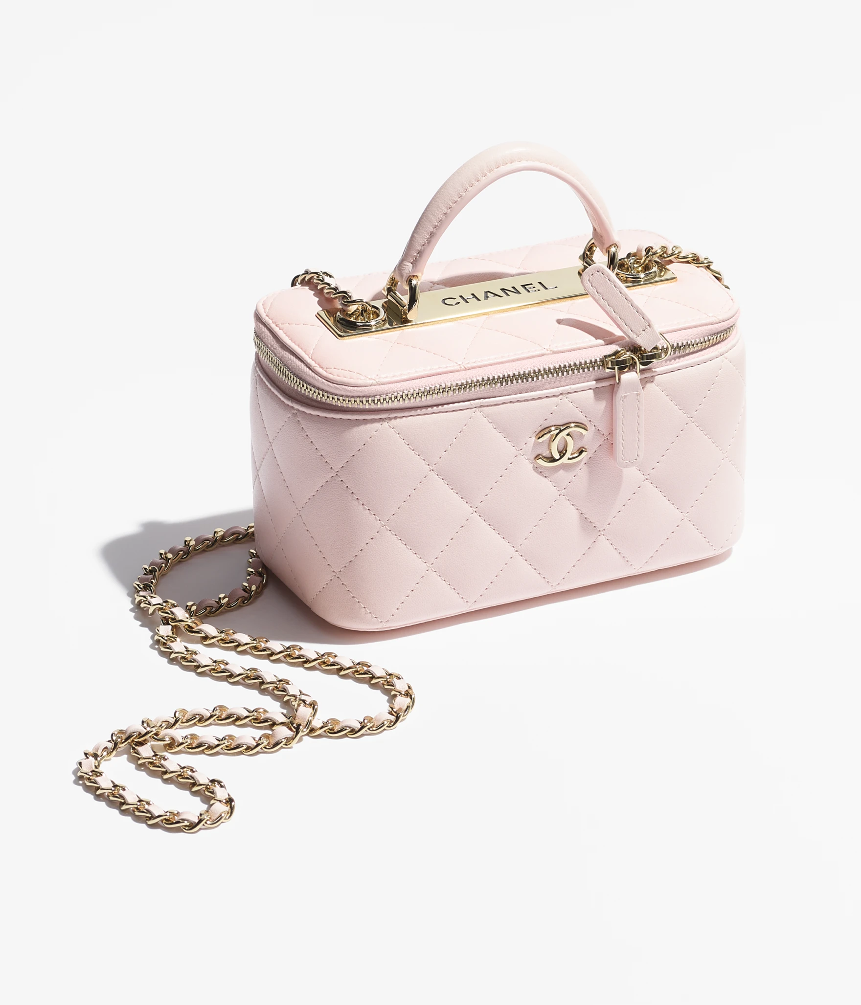 【🔥Special Offers🔥】CHANEL Long Vanity with chain-Light Pink