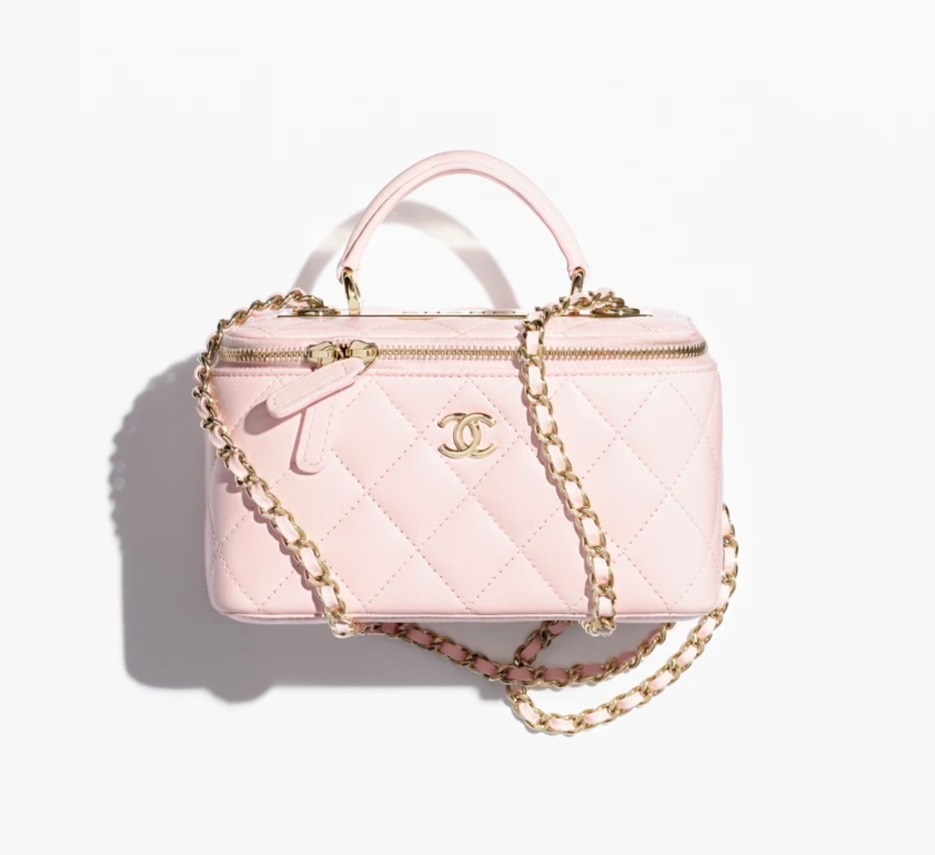 【🔥Special Offers🔥】CHANEL Long Vanity with chain-Light Pink