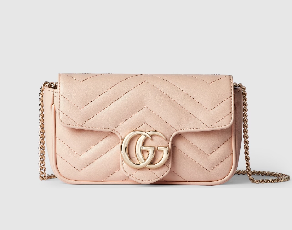 【🔥Special Offers🔥】GG Marmont mini bag Variation light pink leather