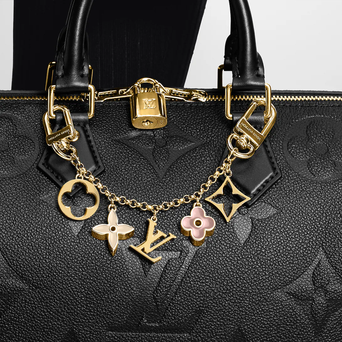 LV Fleur de Monogram Bag Charm Chain M01413