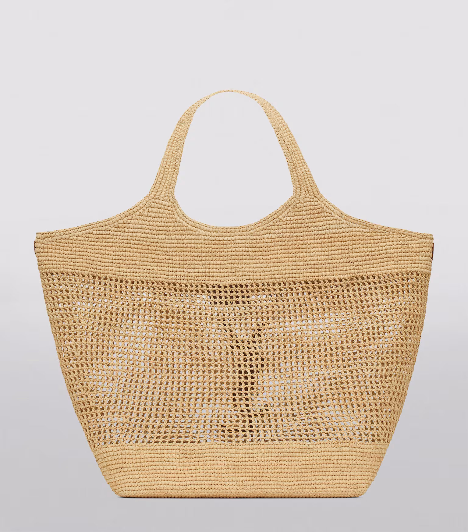 Saint Laurent Raffia Icare Tote Bag