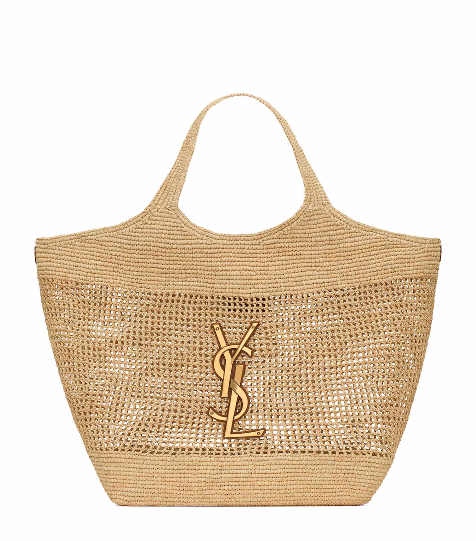 Saint Laurent Raffia Icare Tote Bag