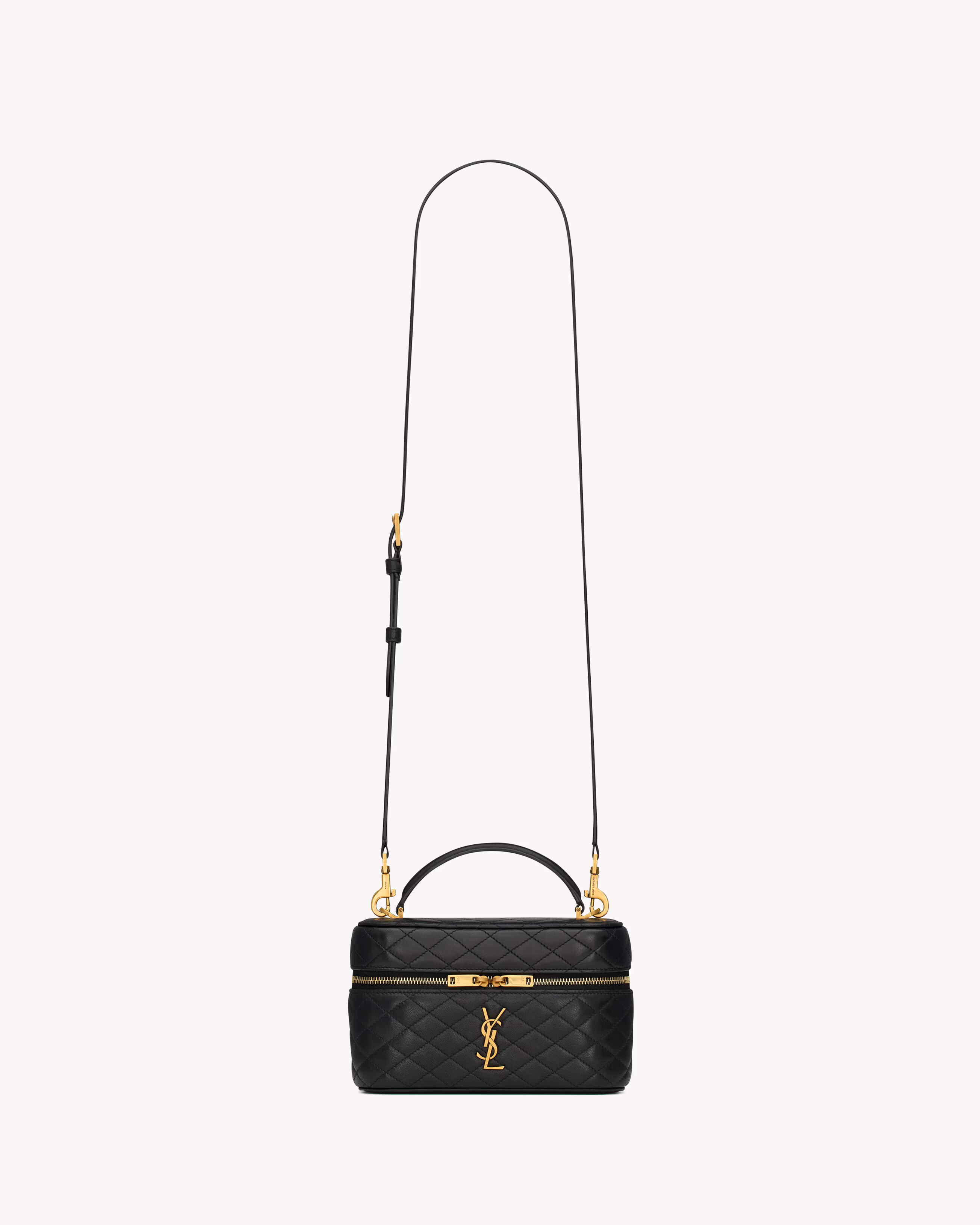 YSL GABY vanity bag in lambskin-Black