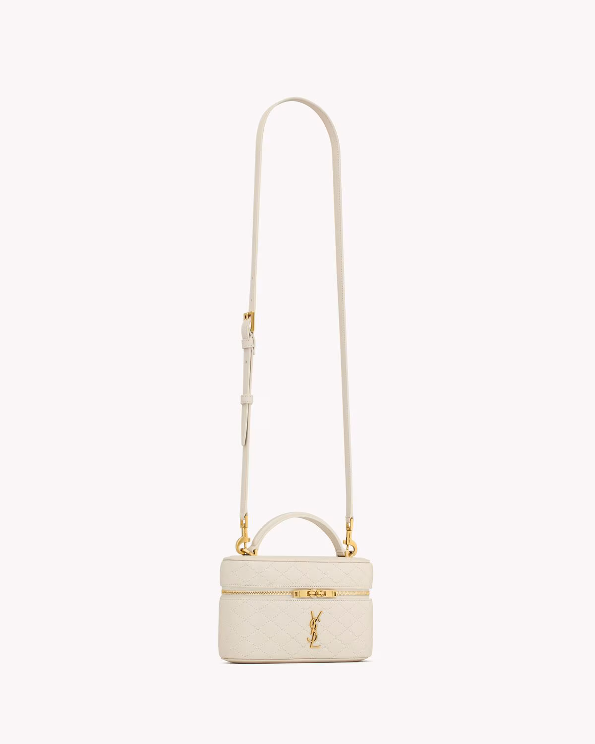 YSL GABY vanity bag in lambskin-BLANC VINTAGE