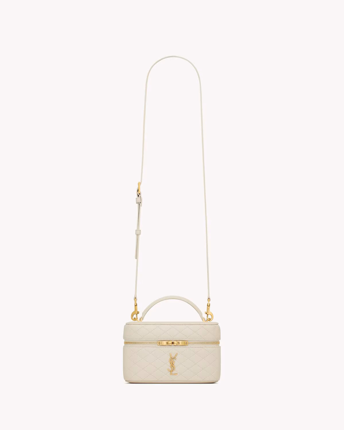 YSL GABY vanity bag in lambskin-BLANC VINTAGE