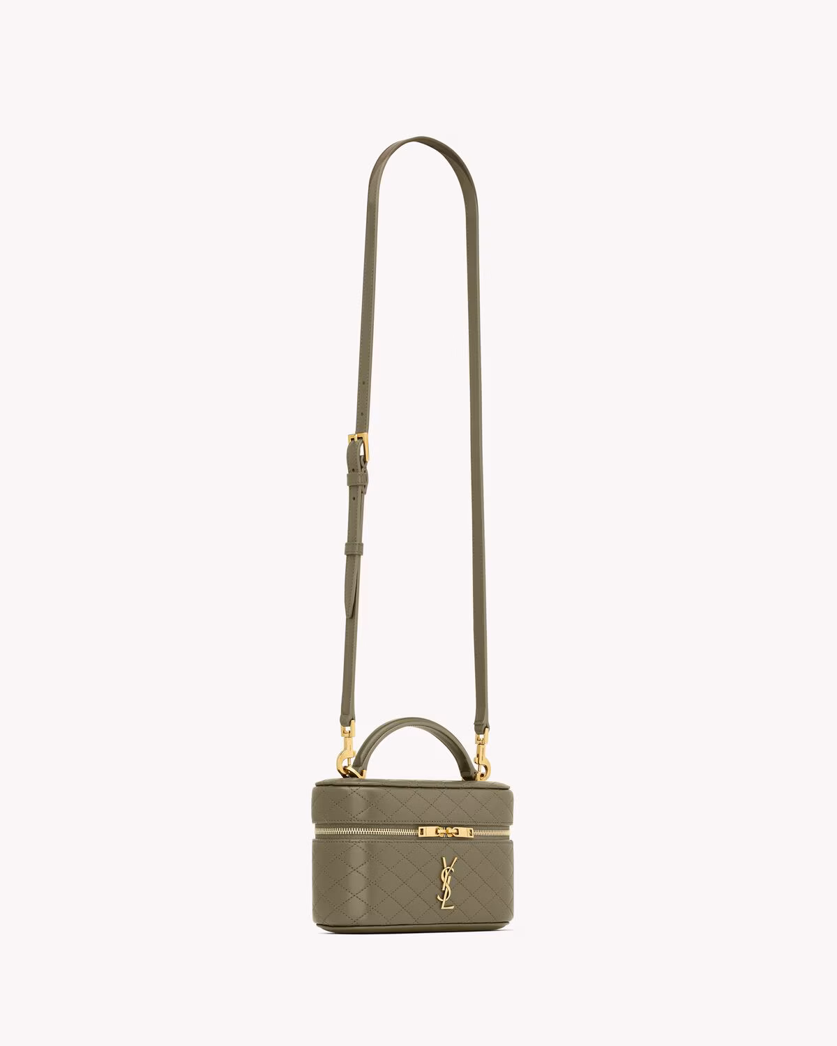 YSL GABY vanity bag in lambskin-STRONG MOSS
