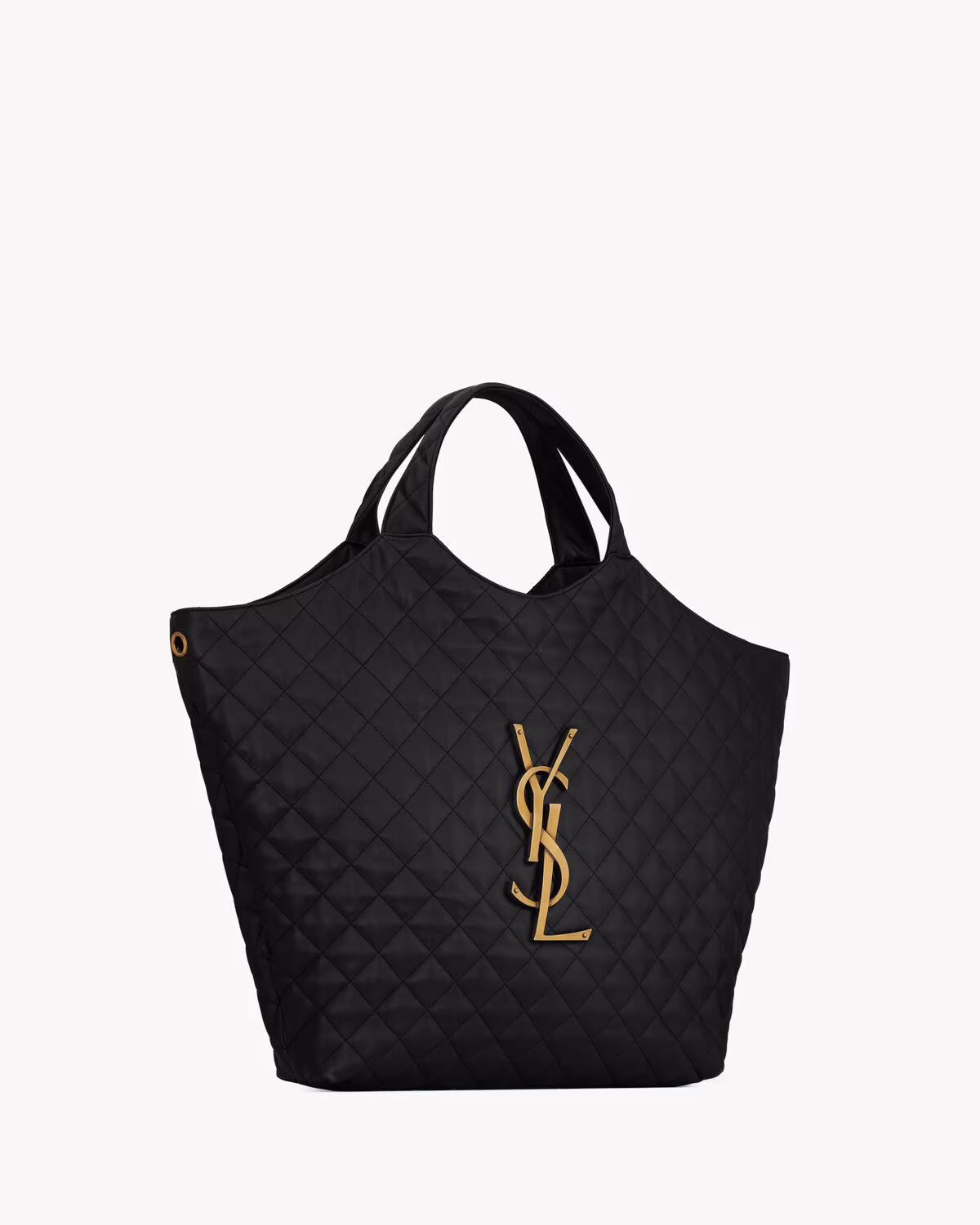 YSL ICARE in quilted lambskin-BLACK