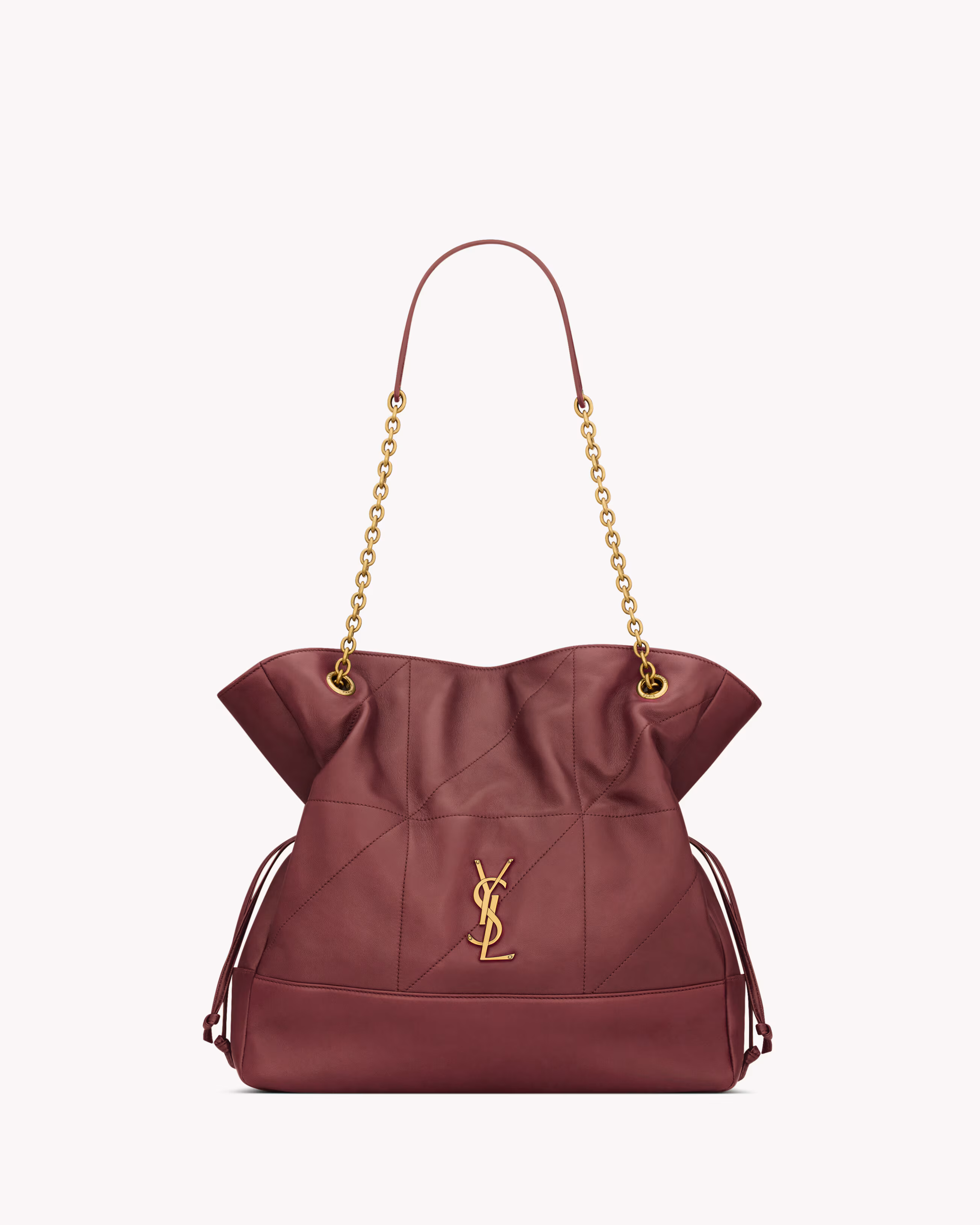 YSL JAMIE SHOPPING in lambskin-BORDEAUX