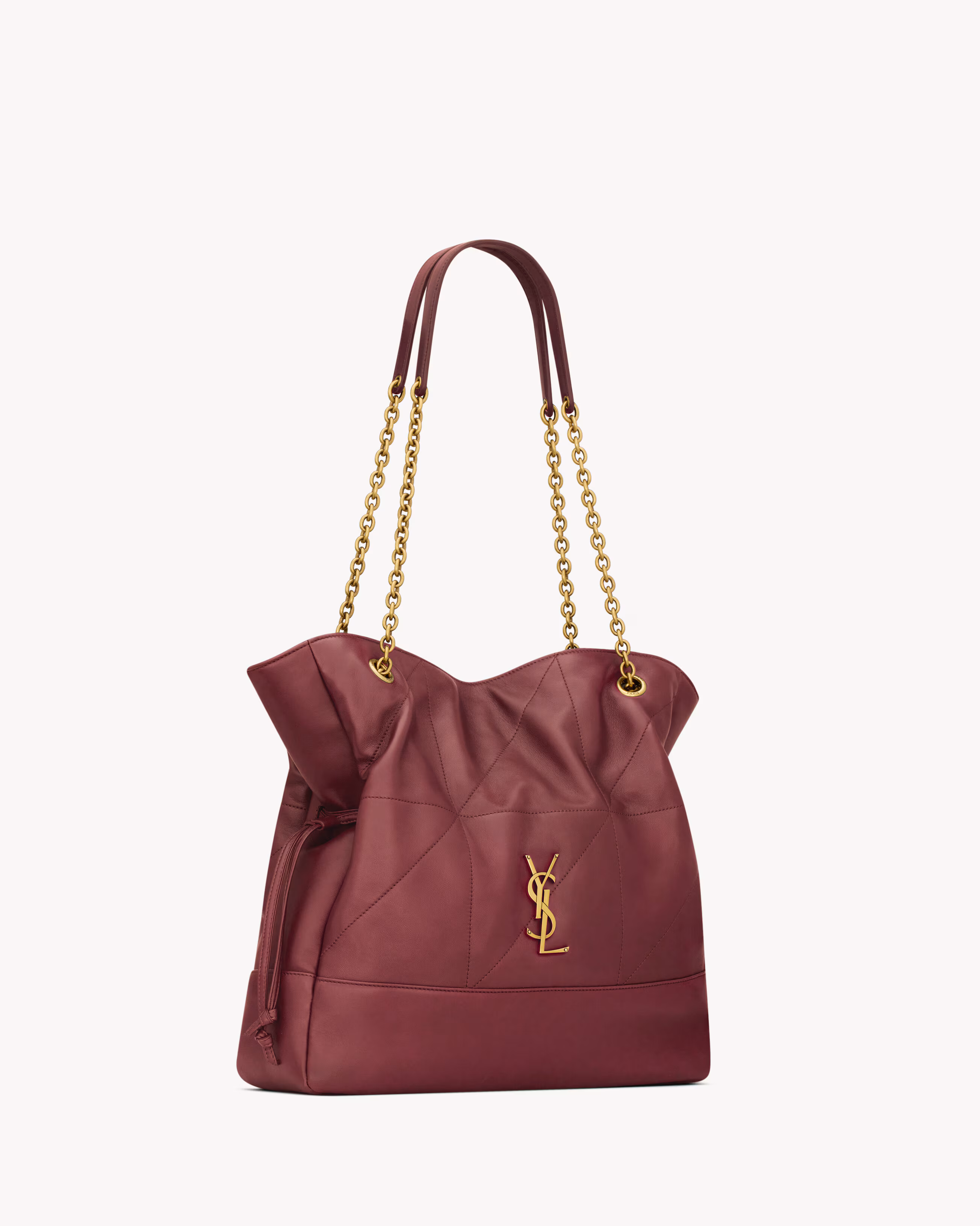 YSL JAMIE SHOPPING in lambskin-BORDEAUX